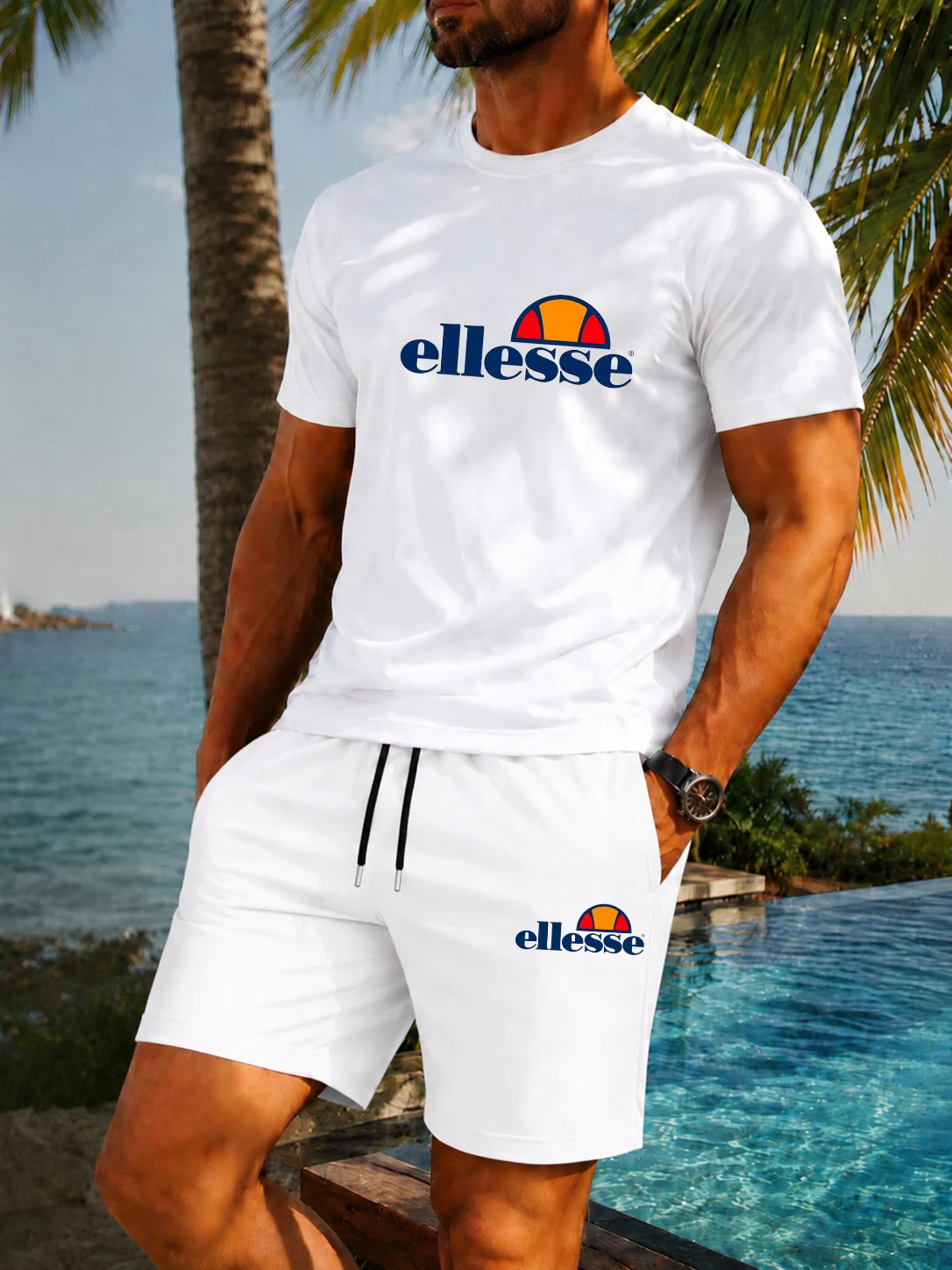 Summer Clothes Fashion - Nouvel ensemble deux pièces pour hommes,