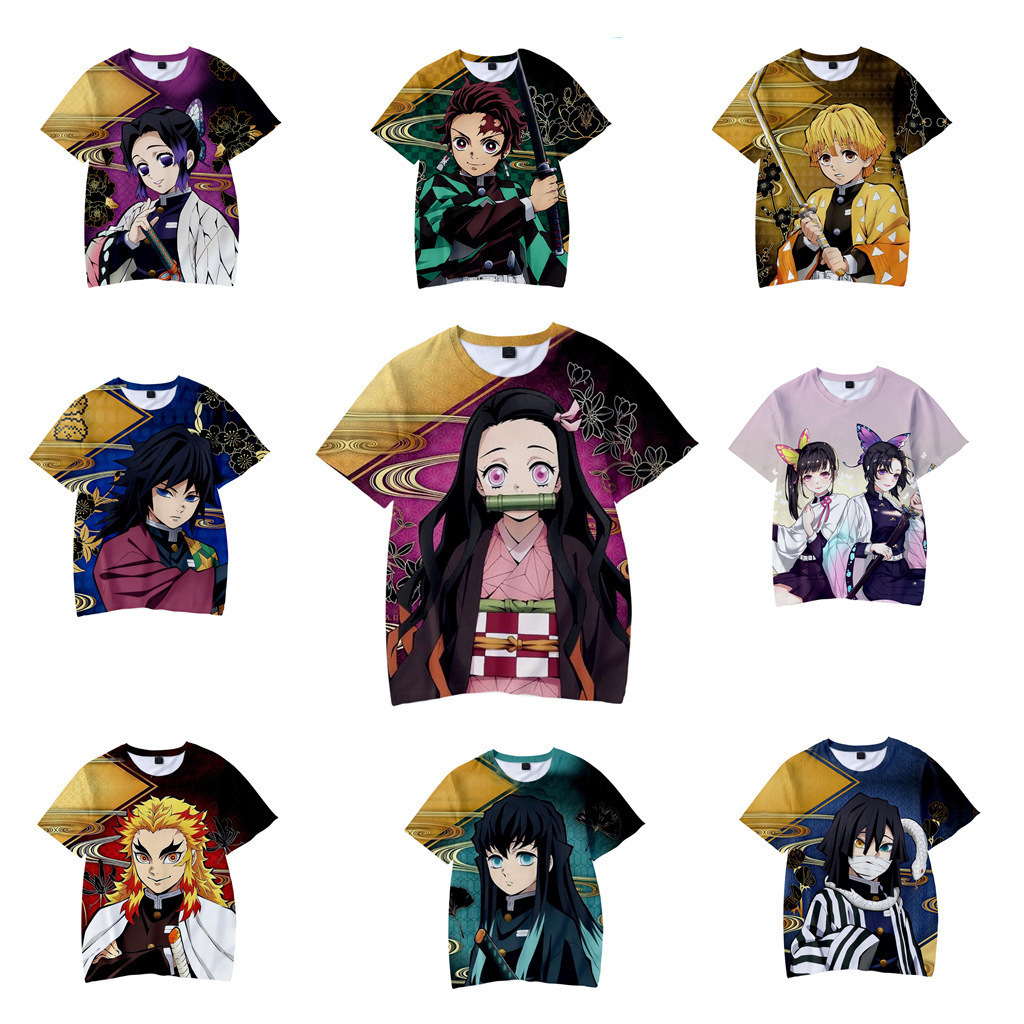 Summer Away Clothing - T-shirt à manches courtes DemonSlayer pour