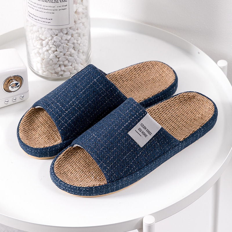 Summer Cloth - Chaussons en lin respirants pour hommes,
