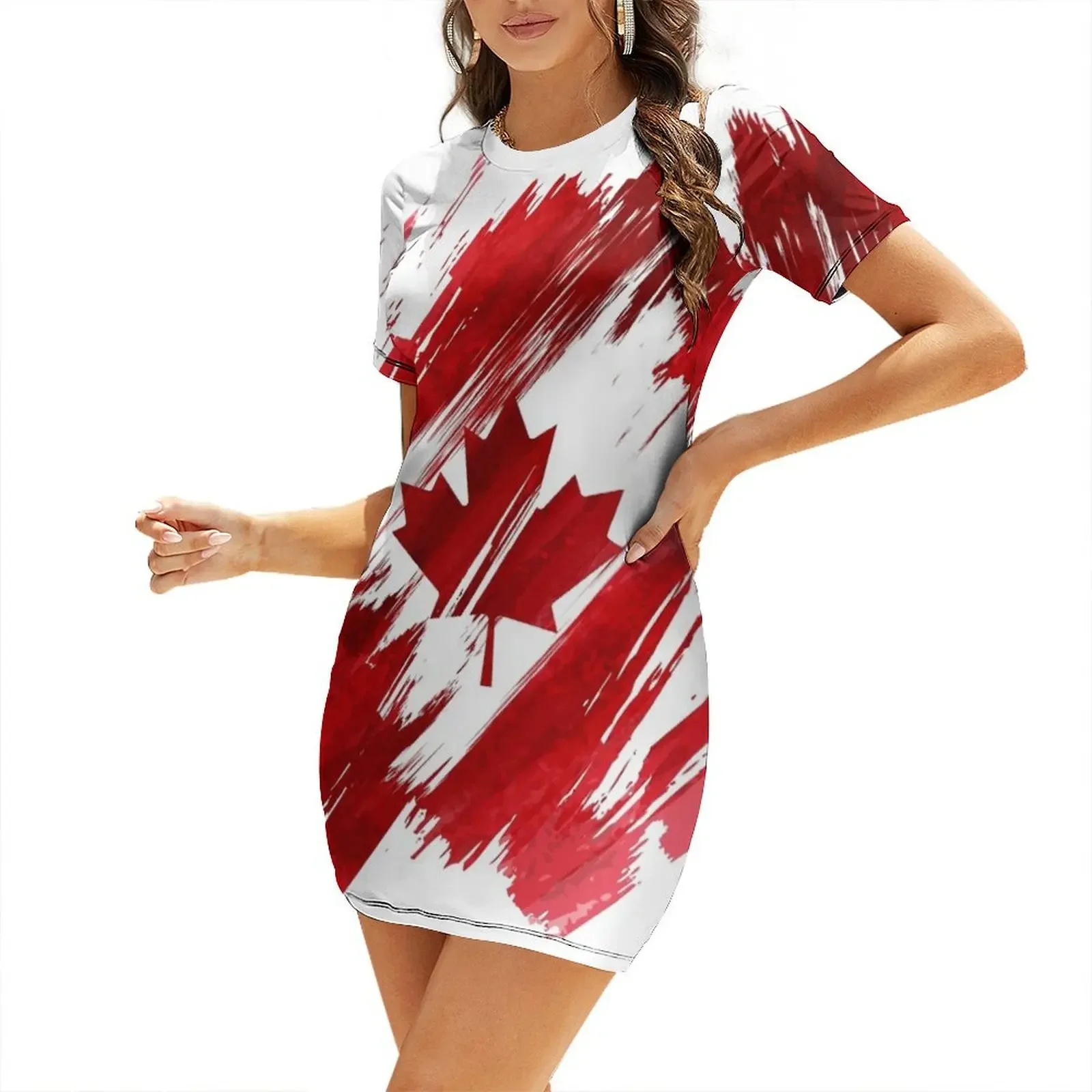 Summer Clothing Women Canada - Robe élégante à manches courtes Canada