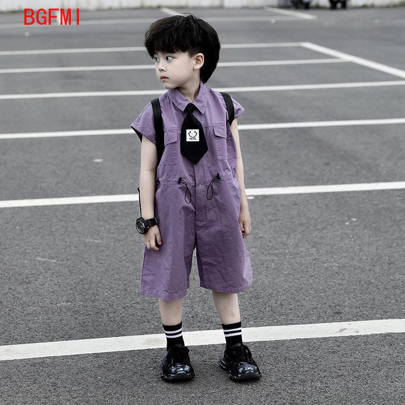 Summer Clothing Kids Boys - Salopette d'été pour enfants, pantalon Capri