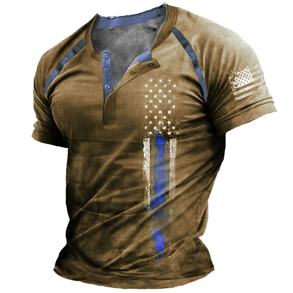 Summer Clothes Fashion - T-shirt décontracté pour homme à col