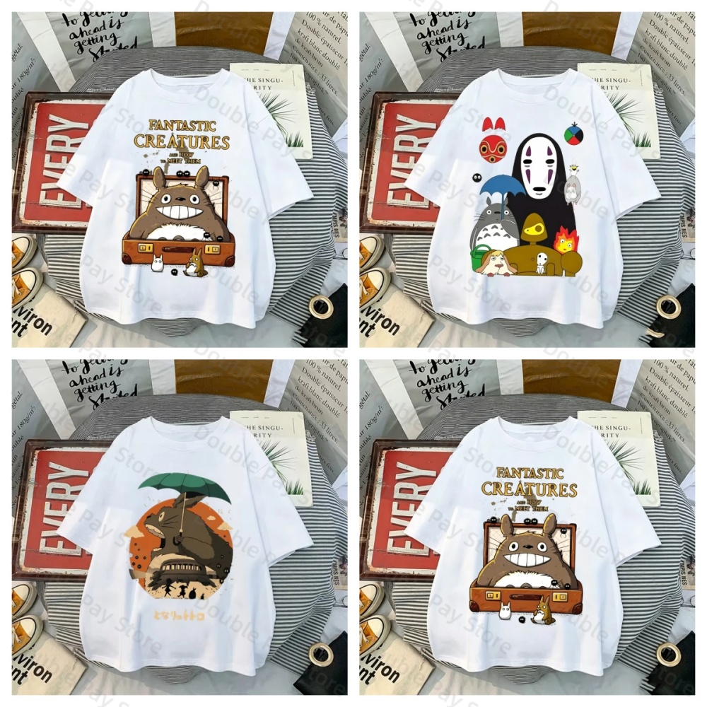 Summer Away Clothing - T-shirt unisexe Anime Totoro Spirited Away,