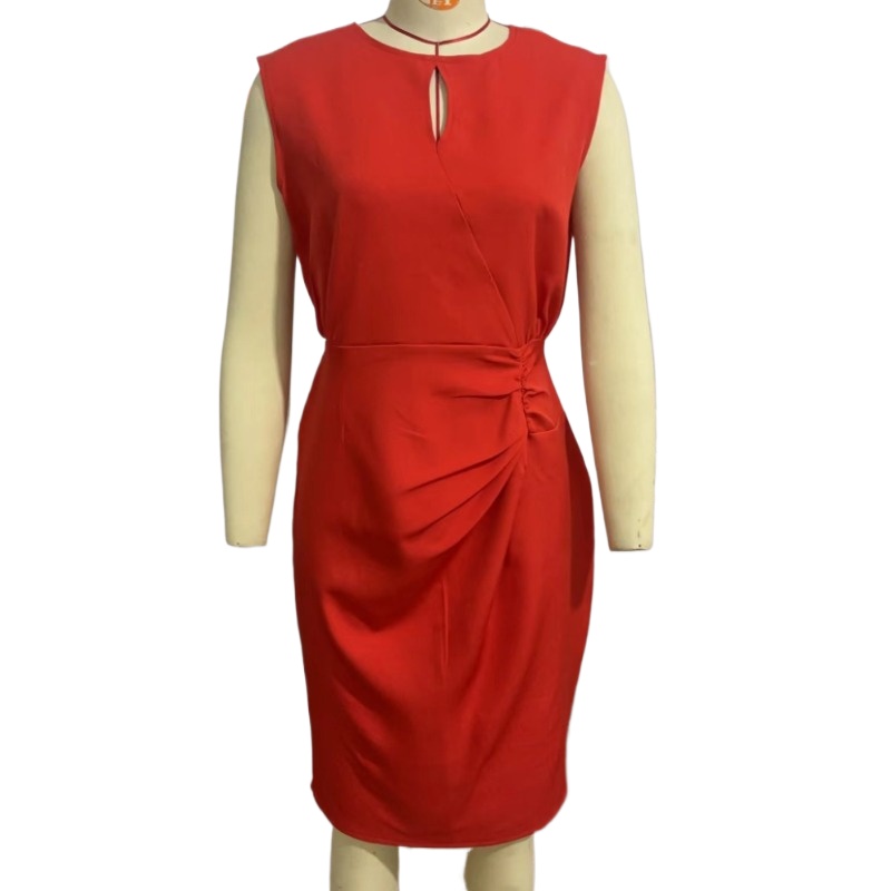 Summer Clothing Amazon - Robe ajourée à col rond noué,