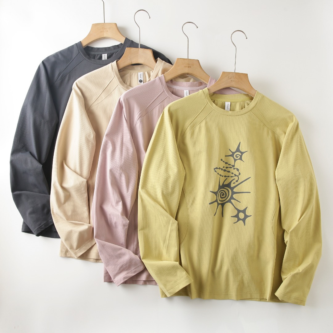 Summer Clothing Trend - T-shirt unisexe à manches longues, respirant