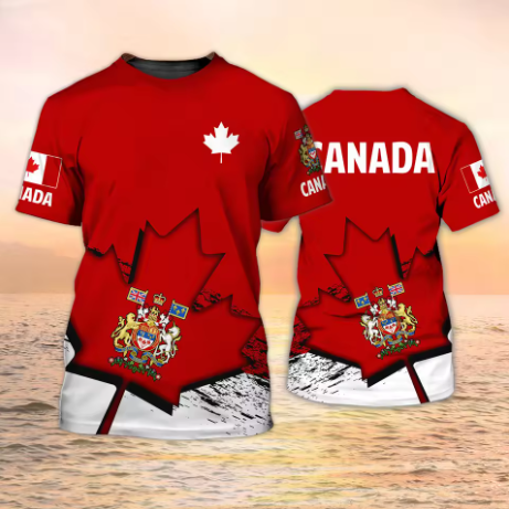 Summer Clothing Women Canada - T-shirts Canada, emblème du drapeau canadien,