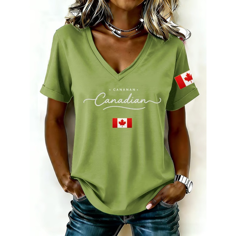 T-shirts pour femmes avec impr - Summer Clothing Women Canada avis et prix