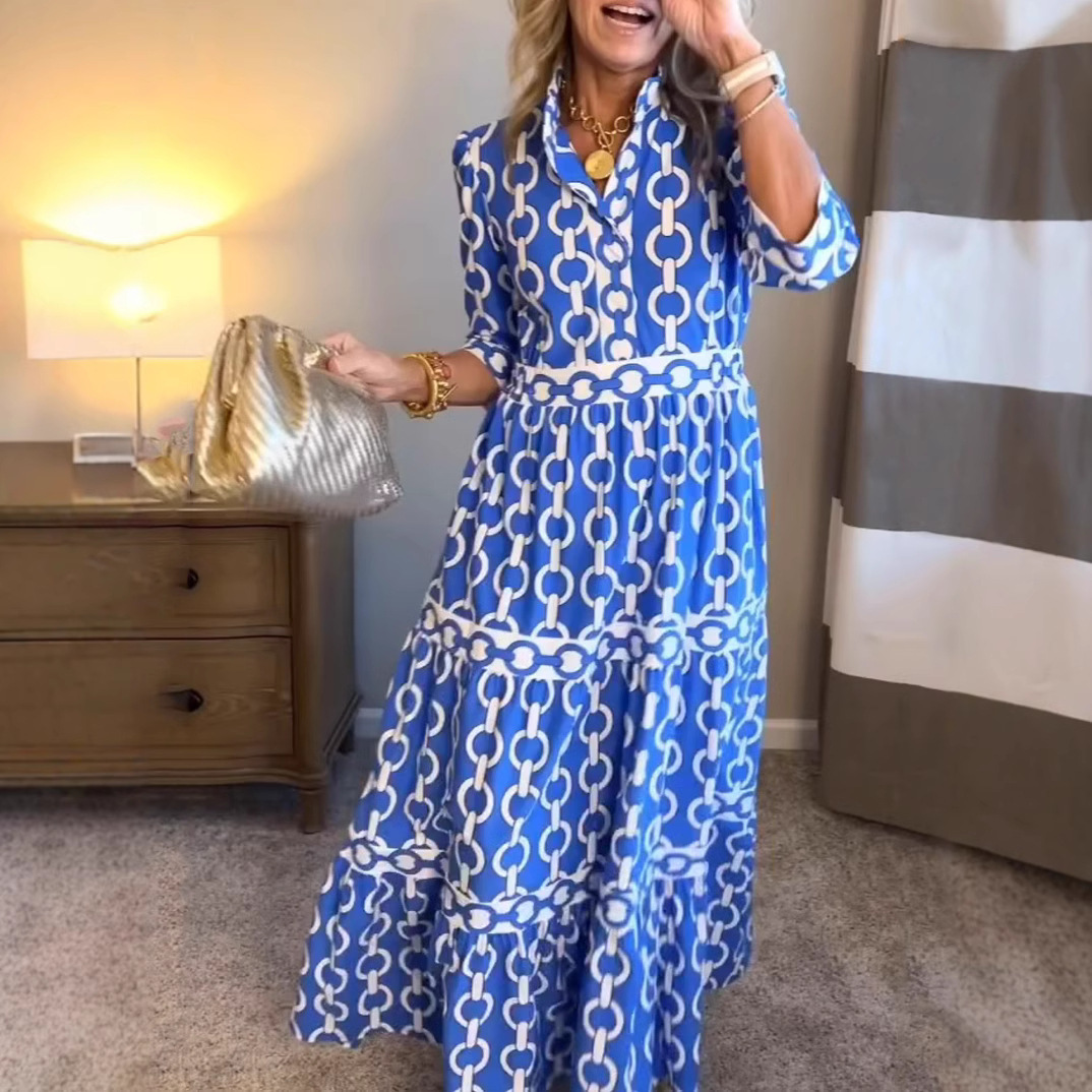 Robe longue à imprimé géométri - Summer Clothing Amazon avis et prix
