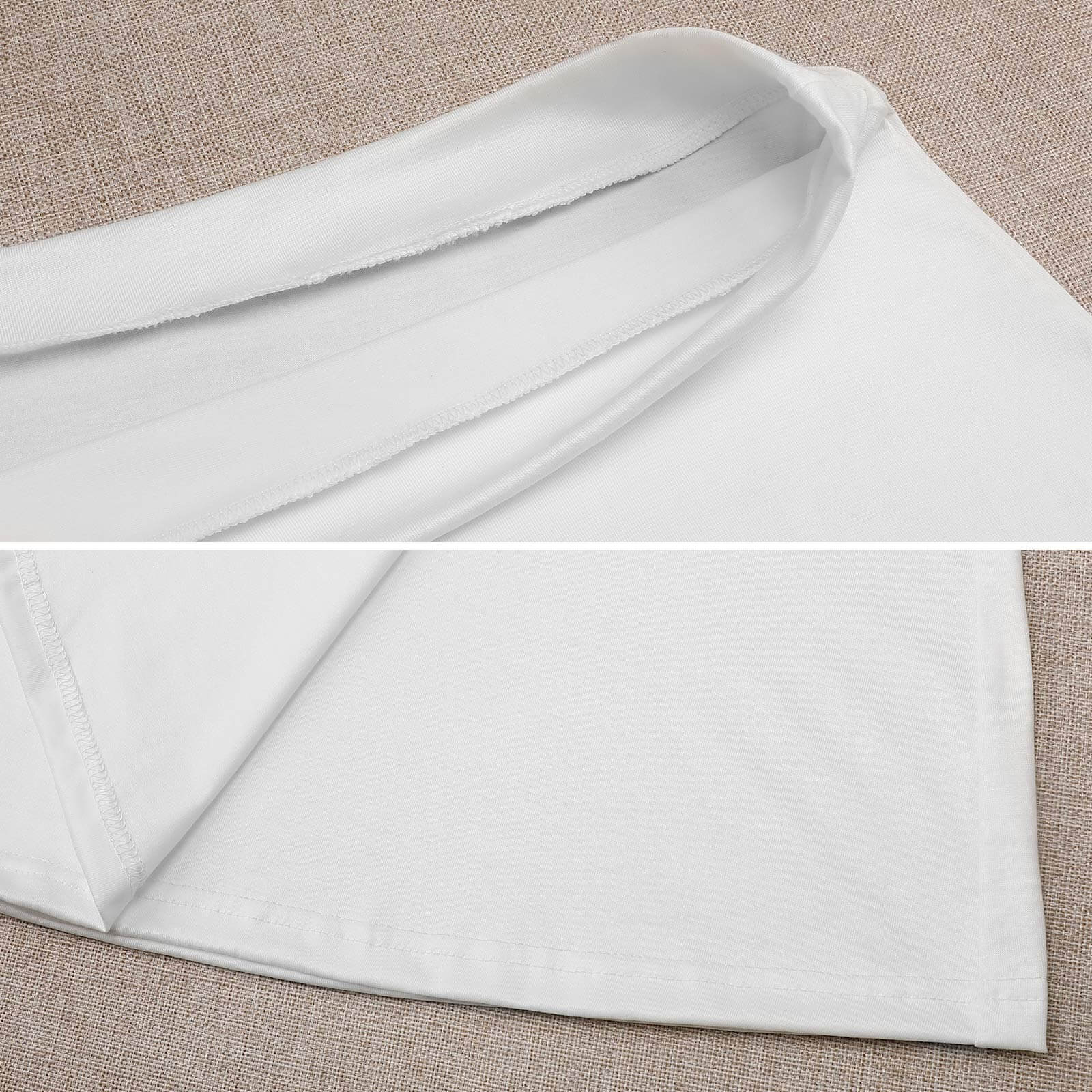 Mini-jupe blanche à motif cach - Summer Clothing Online avis et prix