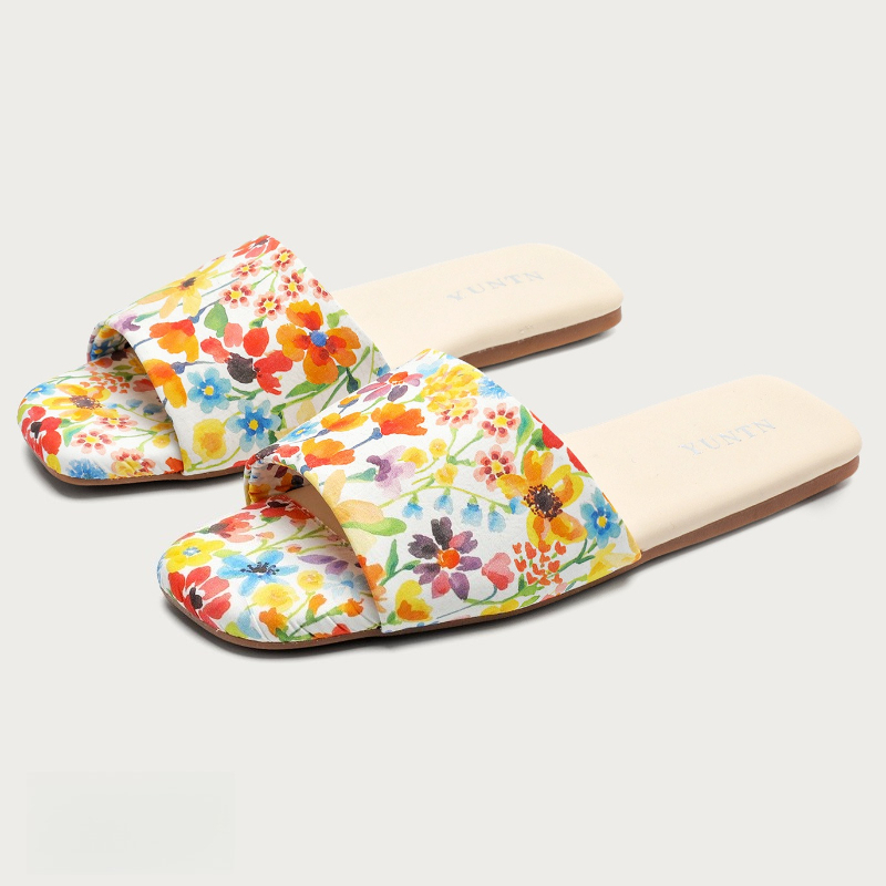 Sandales plates imprimées colo - Summer Cloth avis et prix