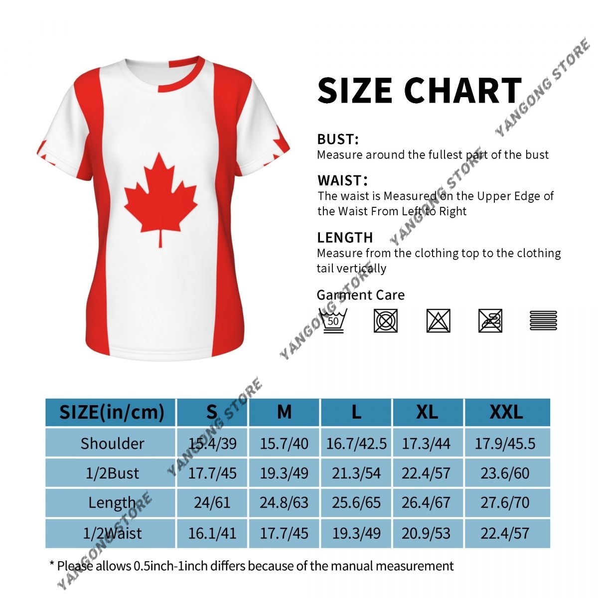 T-shirt femme Canada drapeau c - Summer Clothing Women Canada avis et prix