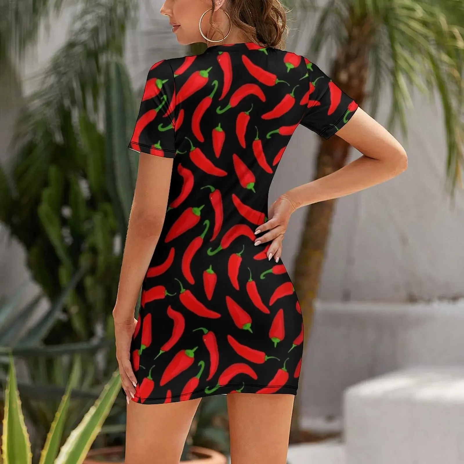 Motif de piment rouge sur une  - Summer Clothing Online avis et prix