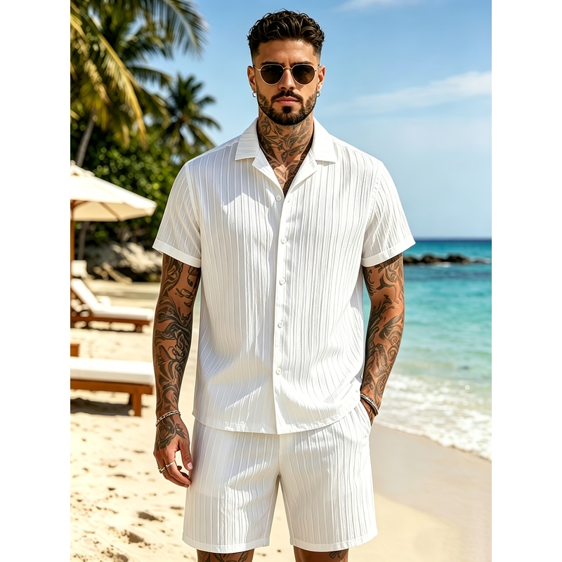 Ensemble de costume décontract - Summer Clothing Sets Men avis et prix