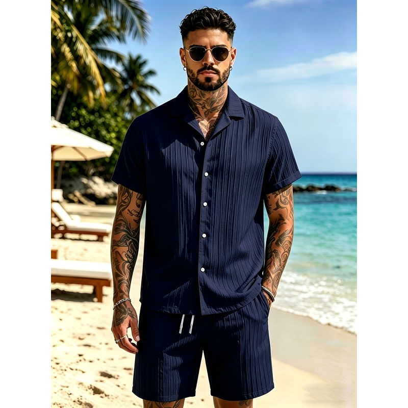 Ensemble de costume décontract - Summer Clothing Sets Men avis et prix