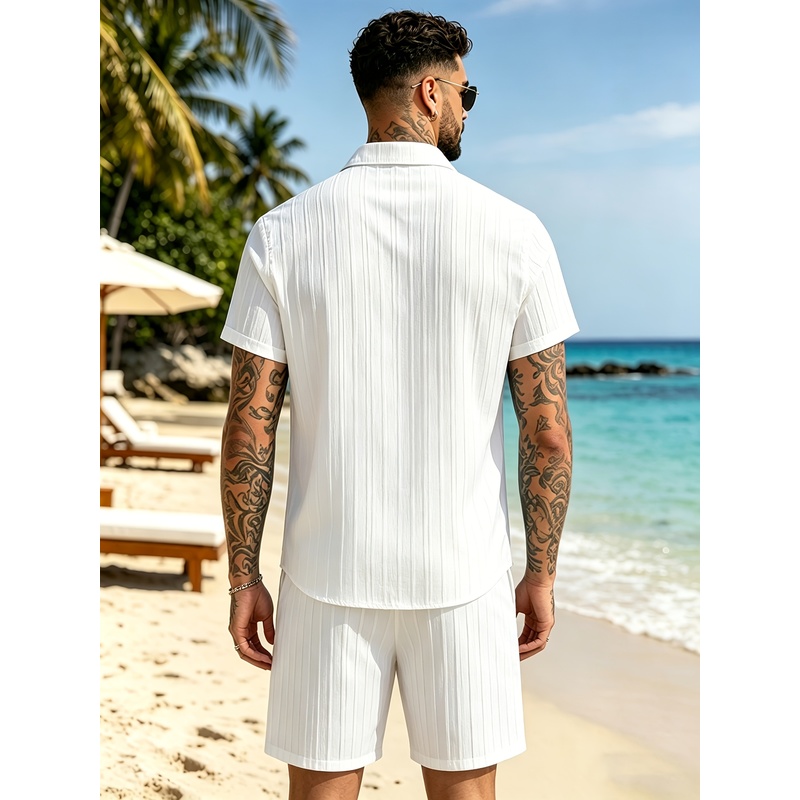 Ensemble de costume décontract - Summer Clothing Sets Men avis et prix