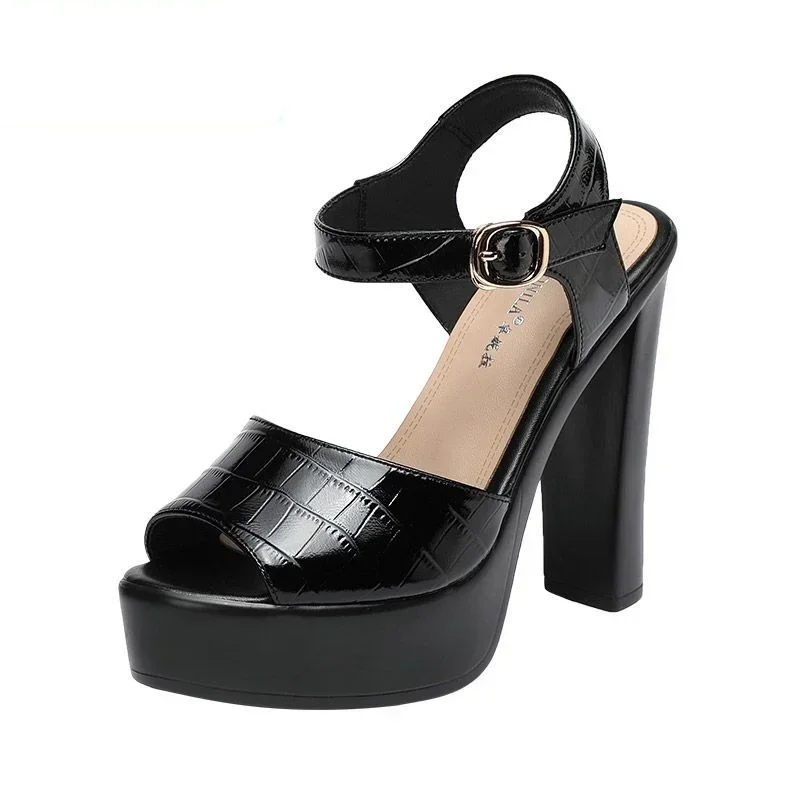 Sandales en cuir véritable à l - Summer Clothing Offers avis et prix