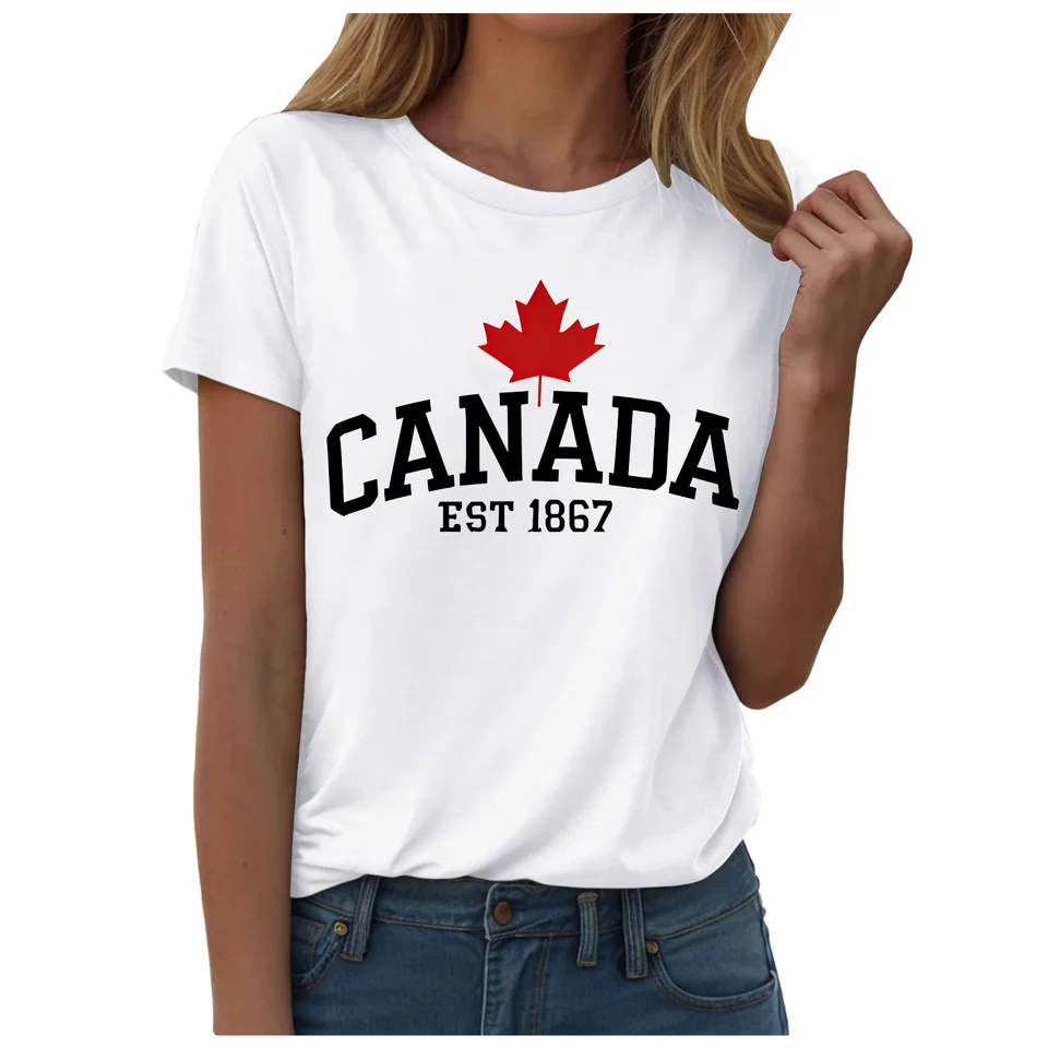 T-shirt à manches courtes avec - Summer Clothing Women Canada avis et prix