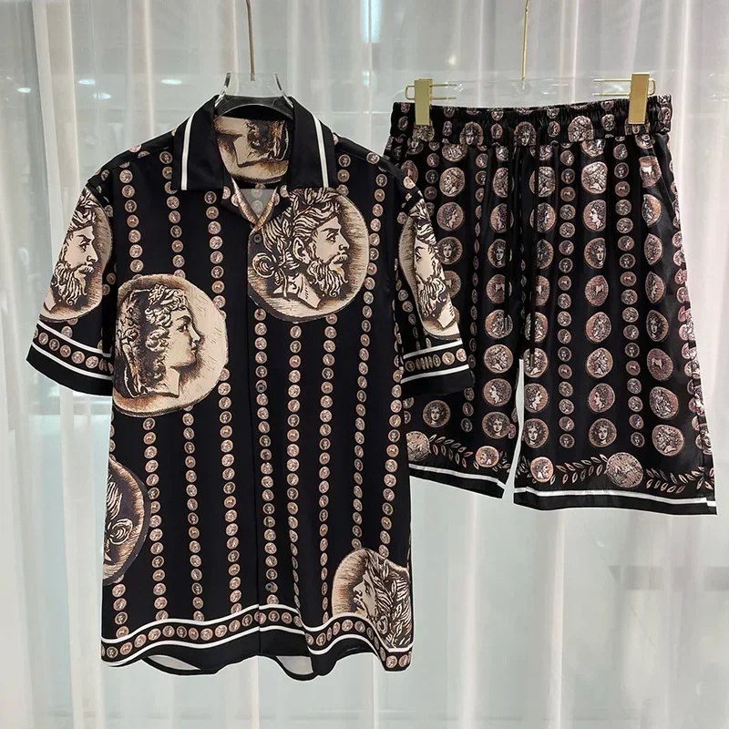 Ensemble Chemise Hawaïenne et  - Summer Clothing Sets Men avis et prix